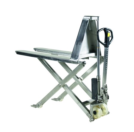 Høytløftende Jekketralle Rustfri, 1000 kg, 1150x540, Nylon