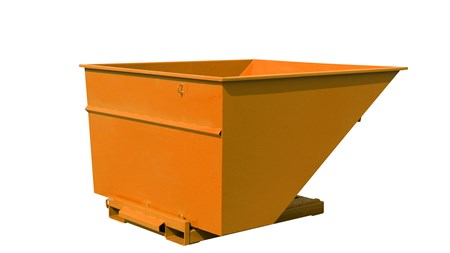 Tippcontainer 2500 liter Oransje