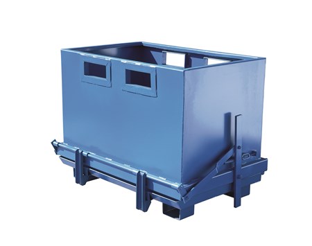Bunntømmende container, 700 liter