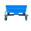 Feste for hjul til tippcontainer