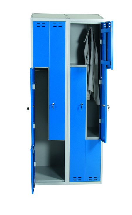 Z-Skap, blå/grå, 4 dører, 800 mm