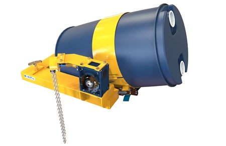 Fatvender til gaffeltruck for 210 liters fat